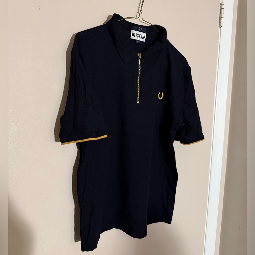 Miles Kane Fred Perry Polo Shirt with Gold Accents